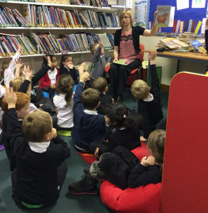 Hands up who loves Scottish books at Ladyloan Primary!