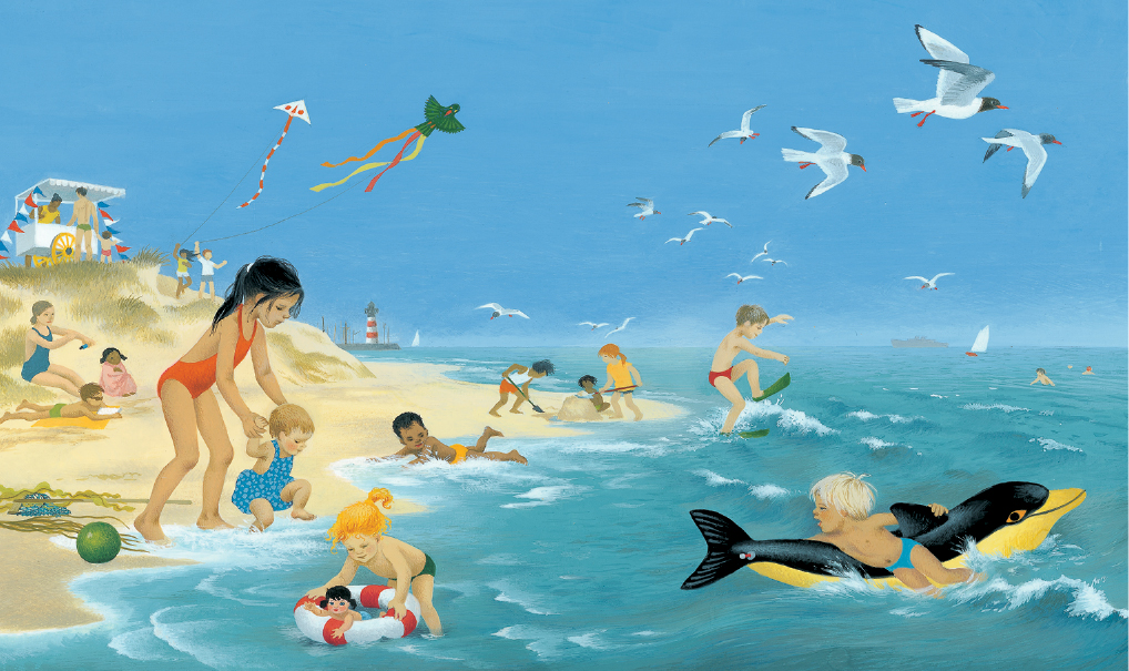 Wordless picture books - Gerda Muller Summer spread