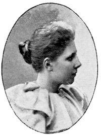 Photograph of Elsa Beskow, author of Swedish children's books, age about 27