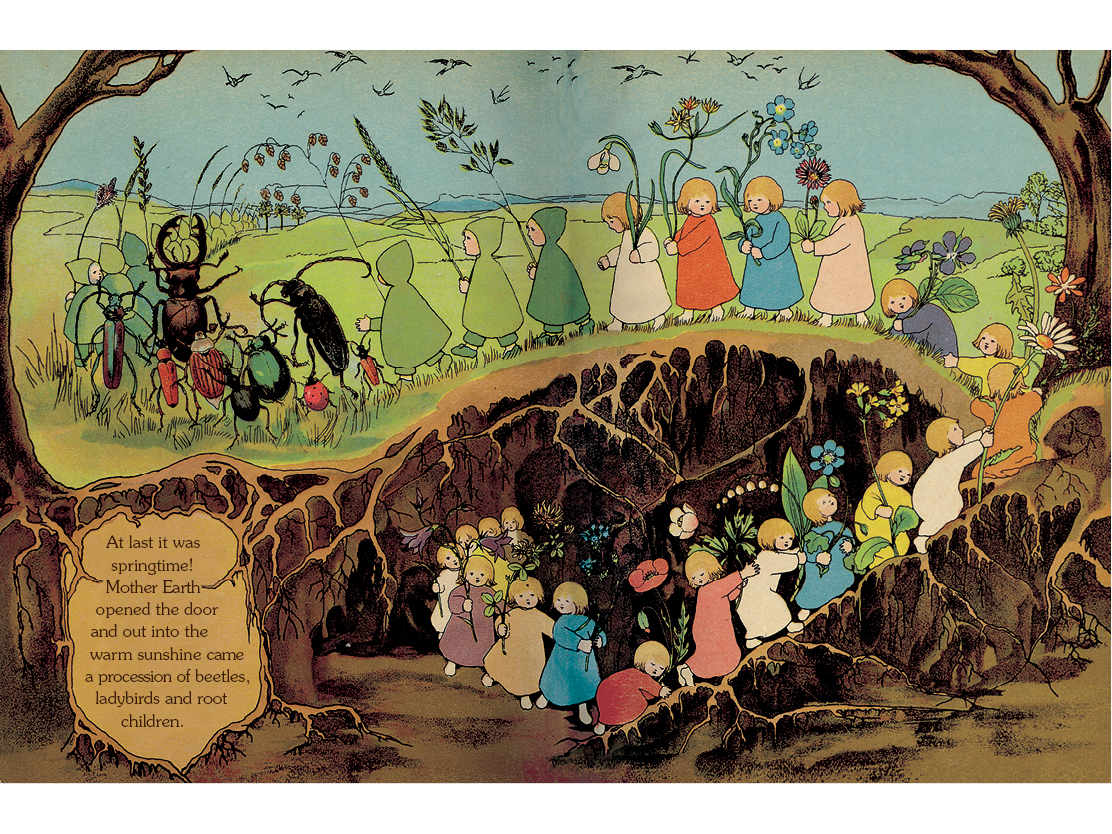 Illustration from The Story of the Root Children by Sibylle von Olfers