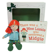 Rebecca Colby; Illustrated by Kate McLelland - There Was a Wee Lassie Who Swallowed a Midgie: Book and Doll Gift Set