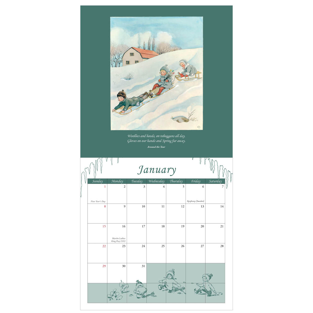 Elsa Beskow Calendar 2023 - Floris Books BlogFloris Books Blog