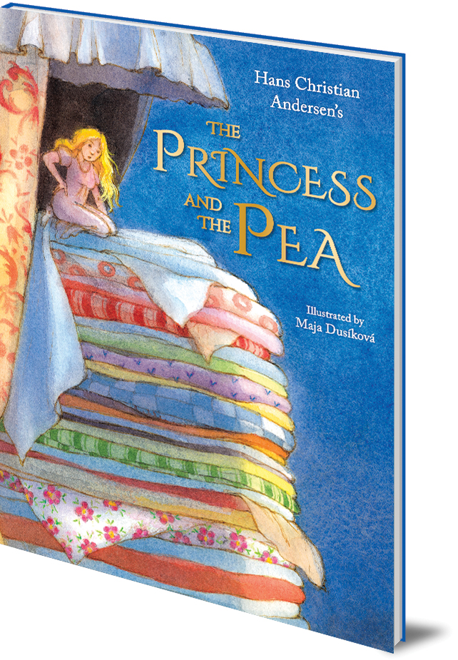 Cover of The Princess and the Pea by Hans Christian Andersen, illustrated by Maja Dusikova